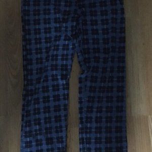 Plaid pajamas blue square design